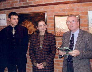Открытие авторской выставки в Сташове, Польша.